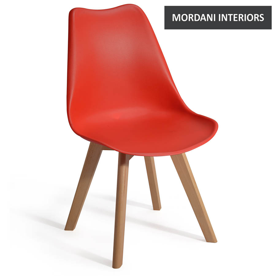 Hagen Red Cafe Chair Mordani Interiors